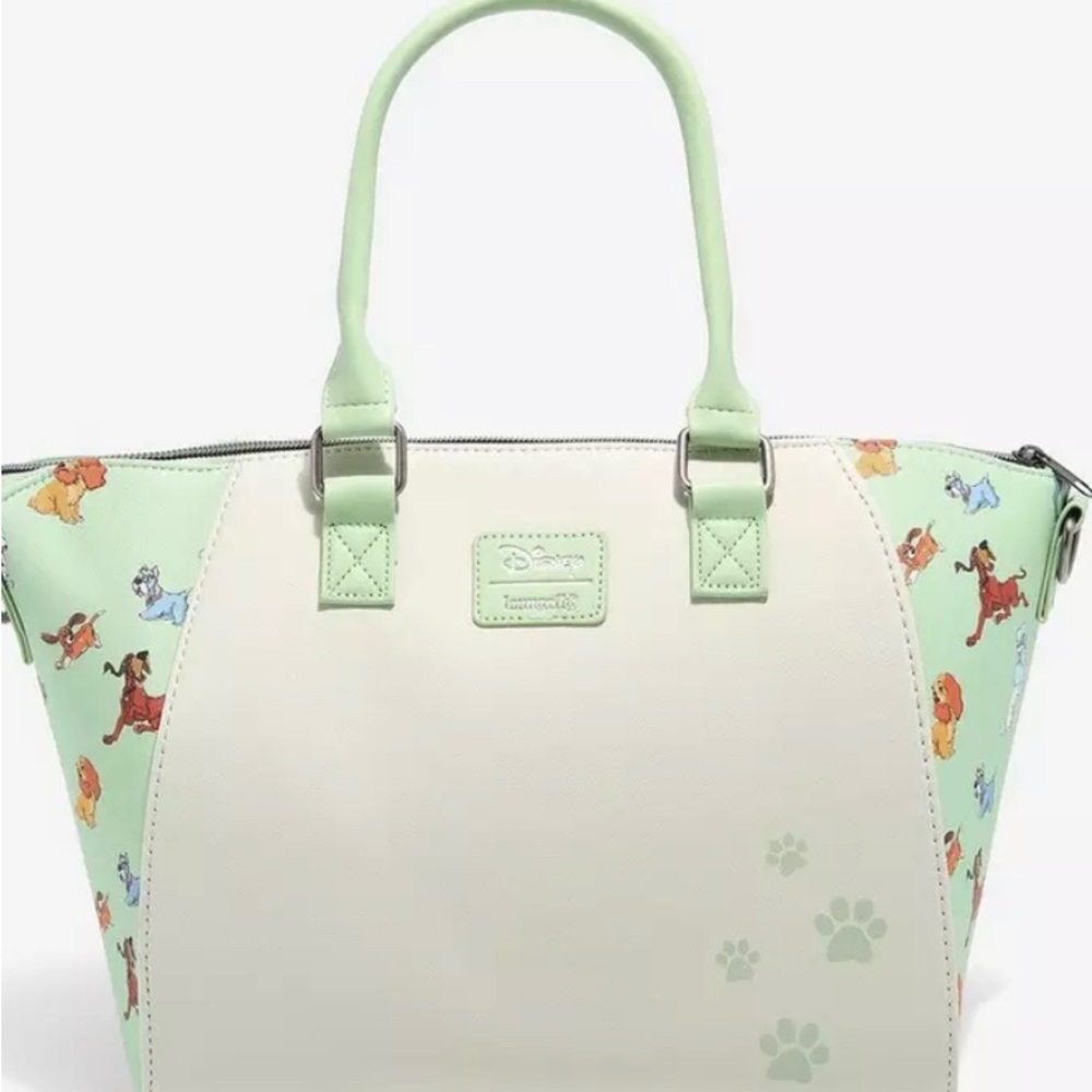 Loungefly Disney Dogs Sage Satchel Bag Tote Purse NWT - Picture 7 of 10